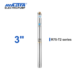 60Hz Mastra 3 inch Submersible Pump - R75-T2 series 2 m³/h rated flow submersible water pump