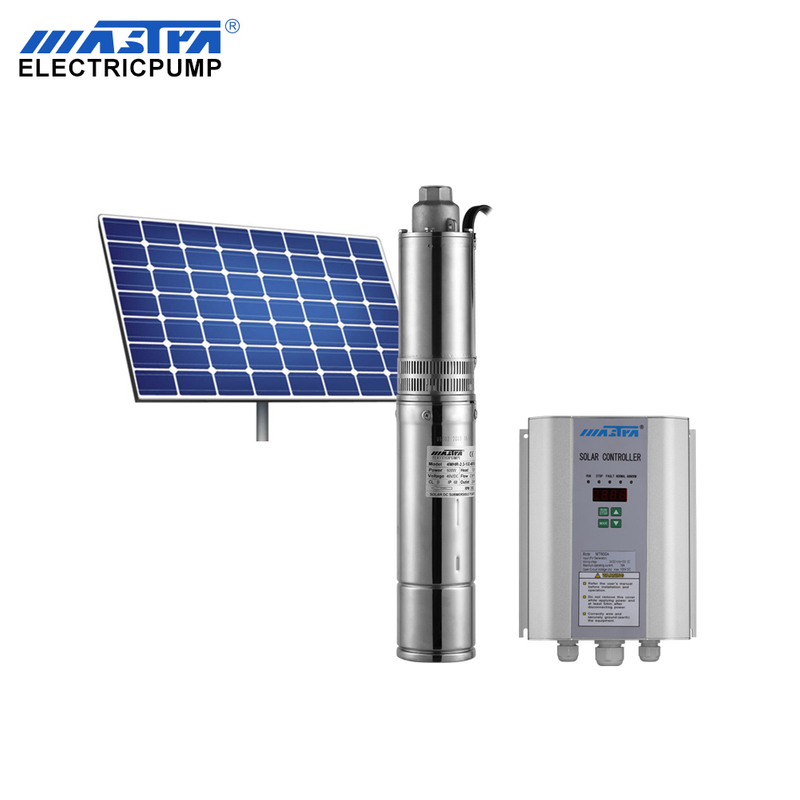 MASTRA solar nedsenkbar skrue borehull pumper sett Solar DC vann Pumpesystem 1 3 hk nedsenkbar sump pumpe med vertikal