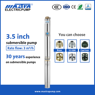 Mastra 3.5 inch deep well water pump R85-QA submersible irrigation water pump