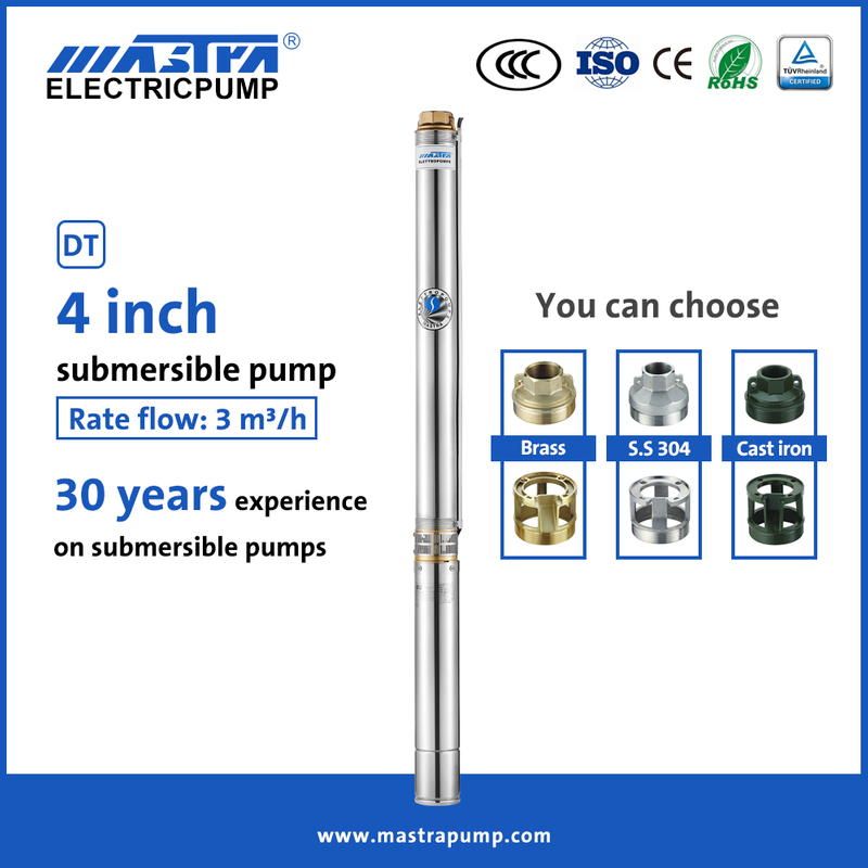 Mastra 4인치 수중 워터 펌프 공급업체 R95-DT 태양열 구동 수중 워터 펌프