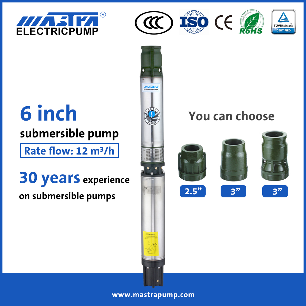 Mastra 6 inch super submersible pump R150-BS best well pumps submersible