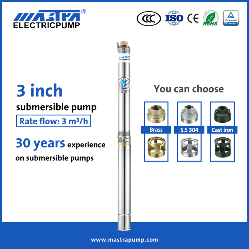 Mastra 3 inch deep well Submersible Pump R75-T3 China tagagawa ng submersible pump