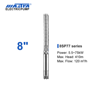 Mastra 8 inch stainless steel submersible pump - 8SP series 77 m³/h rated flow