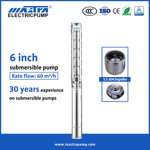 Mastra 6 inch stainless steel deep well pump 6SP submersible Solar water pressure pump