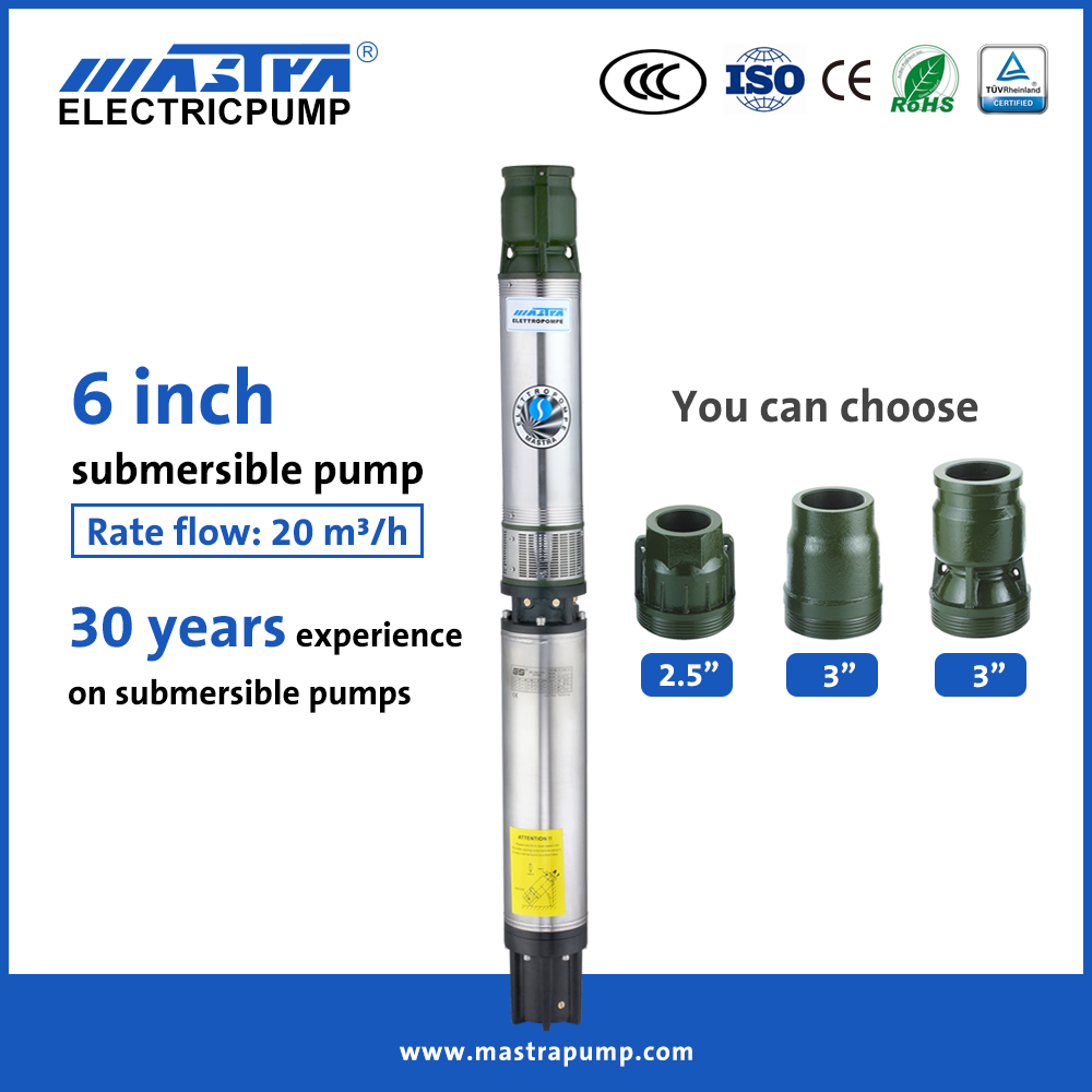 Mastra 6 inch 1500 gph submersible pond pump R150-DS best submersible sump pumps