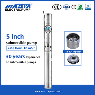 Mastra 5 ນິ້ວສະແຕນເລດ submersible well pump ຜູ້ຜະລິດ 5SP AC ພະລັງງານແສງອາທິດເຄື່ອງສູບນ້ໍາກະສິກໍາ