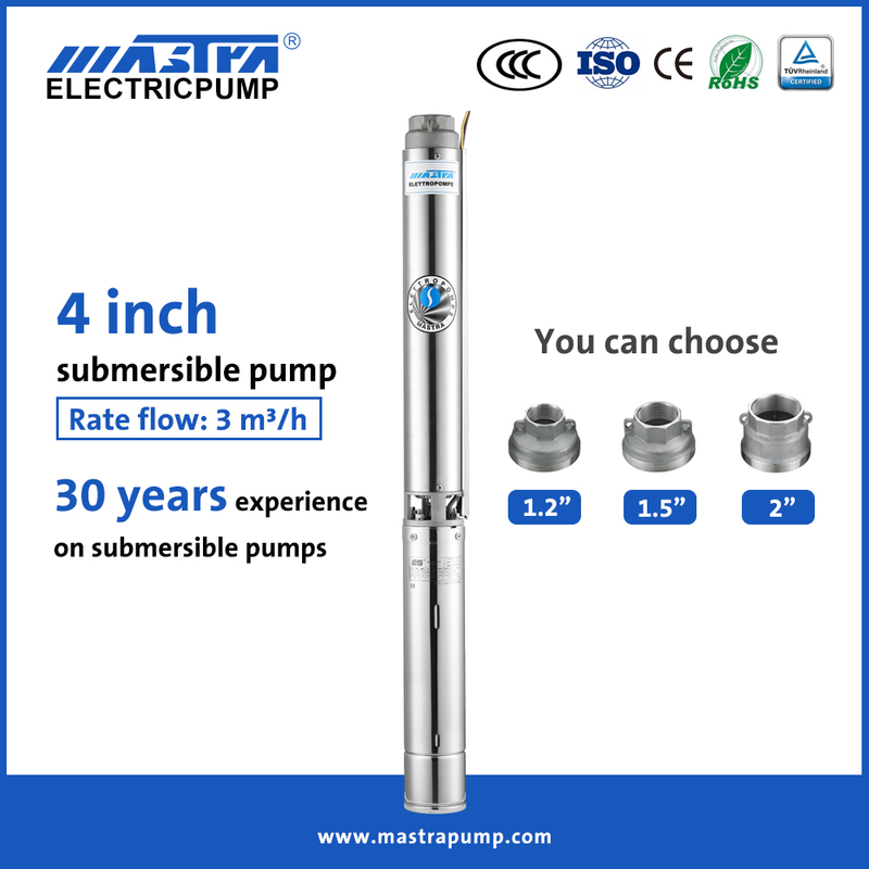 Bomba de fonte submers&iacute;vel solar Mastra AC R95-ST bomba submers&iacute;vel de 4 polegadas