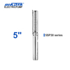 Bomba sumergible Mastra de acero inoxidable de 5 pulgadas - Serie 5SP Caudal nominal de 30 m&sup3;/h haz tu controlador