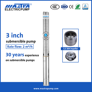 Mastra 3 inch stainless steel submersible pump manufacturers 3SP ac submersible pump