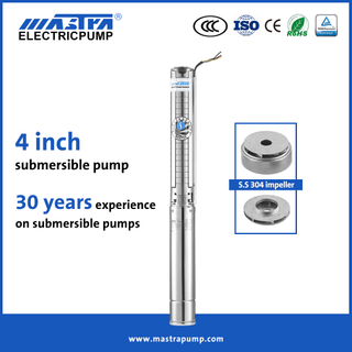 Mastra 4 inch stainless steel submersible well pump suppliers 4SP stainless steel Submersible pump pirce