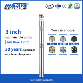 Pompă submersibilă de sondă Mastra 3 inch Pompă submersibilă de irigare R75-T2