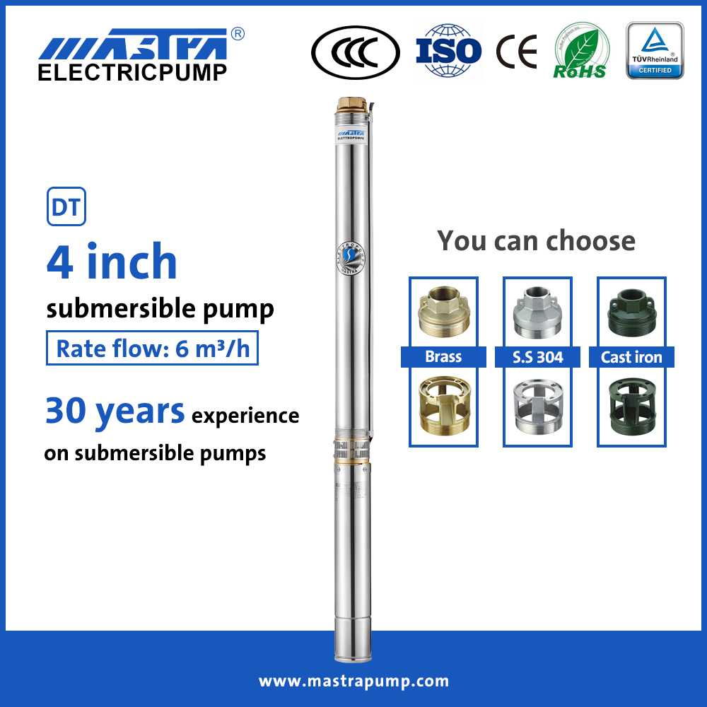 Mastra 4 inch 2 wire 230v submersible well pump R95-DT6 220 volt submersible water pump
