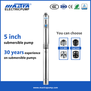 Pemasok Pompa Sumur Submersble MASTRA 5 inci Pompa Sumur Dalam Stainless Steel Seri R125