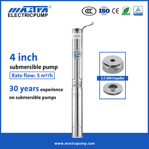 Mastra 4 inch stainless steel submersible water pump 4SP submersible pump supplier