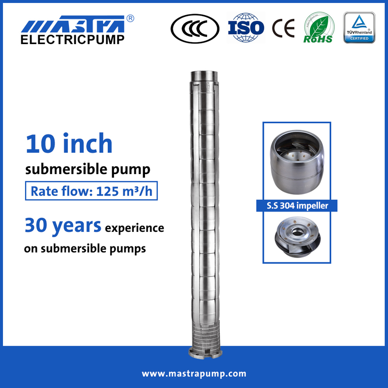 Mastra 10 inch all stainless steel grundfos deep well submersible pump