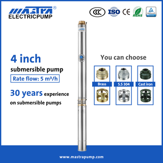 Mastra 4 inch grundfos submersible well pumps R95-BF solar powered submersible pump