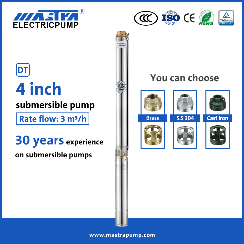 Mastra 4 inch submersible deep well water pump solar R95-DT 2 horsepower submersible pump