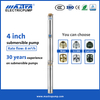Mastra 4 pulgadas AC DC bombas de agua solares sumergibles R95-DF bomba de agua sumergible de pozo profundo