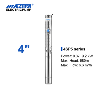 Mastra 4 inch stainless steel submersible pump - 4SP series 5 m³/h rated flow AISI304 submersible pump