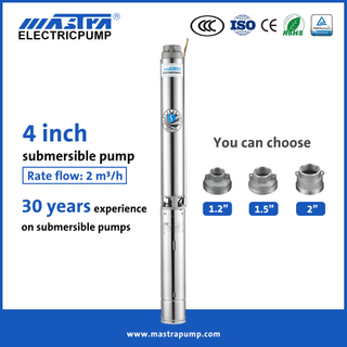 Mastra 4 inch China manufacturer of deep well submersible water pump R95-ST deep well submersible pump