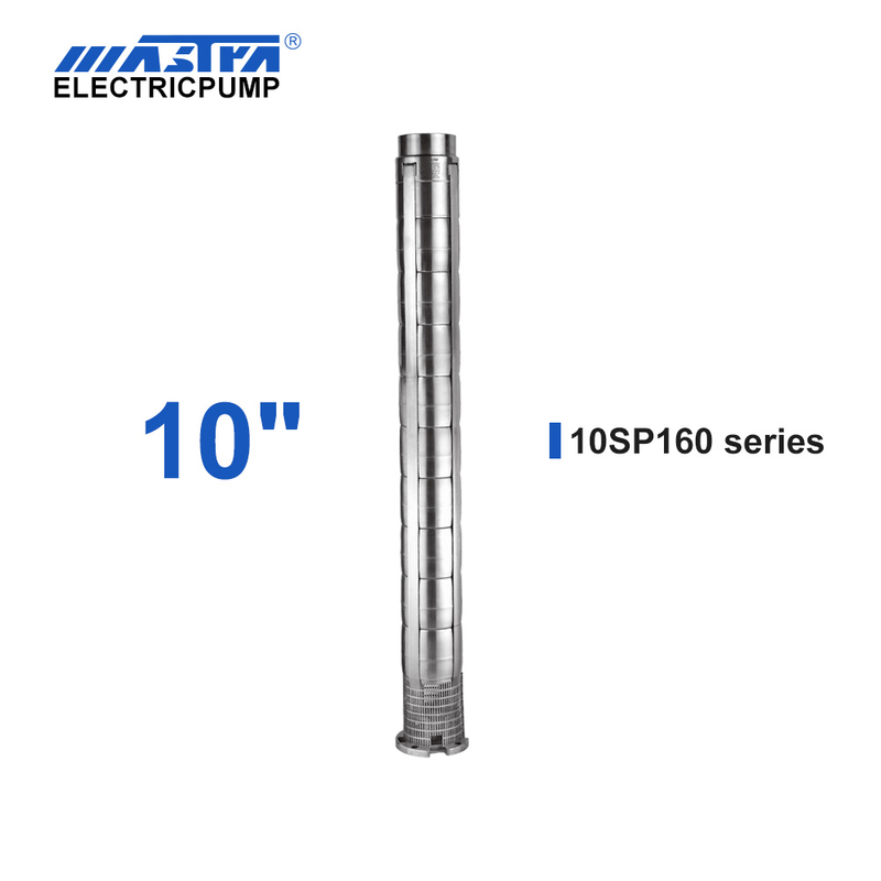ปั๊มจุ่มสแตนเลส Mastra 10 นิ้ว - ซีรีส์ 10SP 160 m&sup3;/h อัตราการไหลปกติการขุดเจาะบ่อ norman