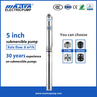 Mastra 5 inch best deep well submersible pump R125-08 high head submersible pump