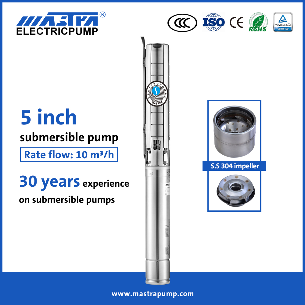 Mastra 5 inch stainless steel submersible fountain well pump